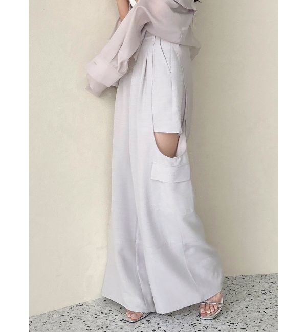 dazzlin「サイドオープンカーゴワイドパンツ」|その他|グレー