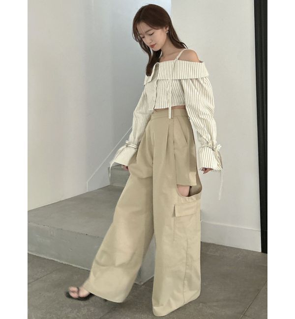 dazzlin「サイドオープンカーゴワイドパンツ」|その他|