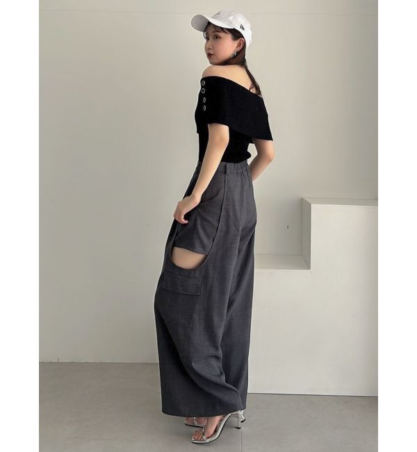 dazzlin「サイドオープンカーゴワイドパンツ」|その他|