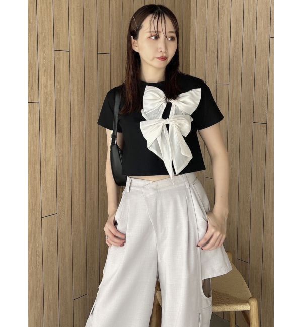 dazzlin「bonbonリボンTシャツ」|Tシャツ・カットソー|