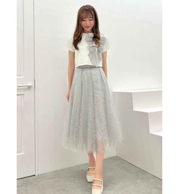 dazzlin「bonbonリボンTシャツ」|Tシャツ・カットソー|