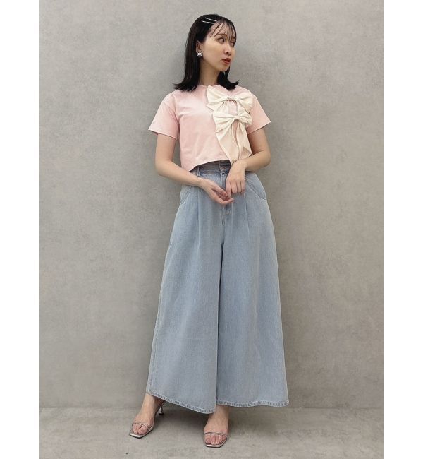 dazzlin「bonbonリボンTシャツ」|Tシャツ・カットソー|