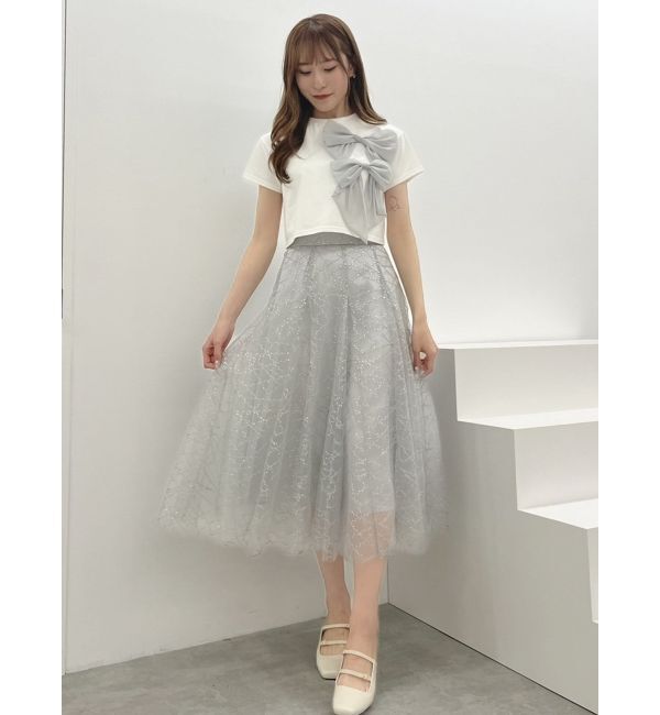 dazzlin「bonbonリボンTシャツ」|Tシャツ・カットソー|