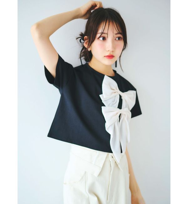 dazzlin「bonbonリボンTシャツ」|Tシャツ・カットソー|