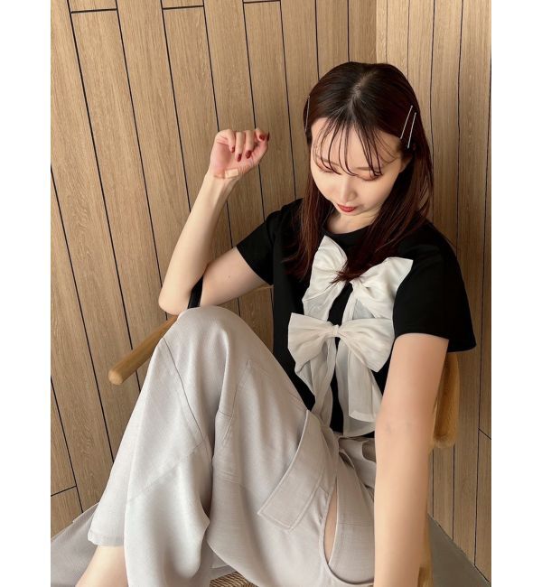 dazzlin「bonbonリボンTシャツ」|Tシャツ・カットソー|