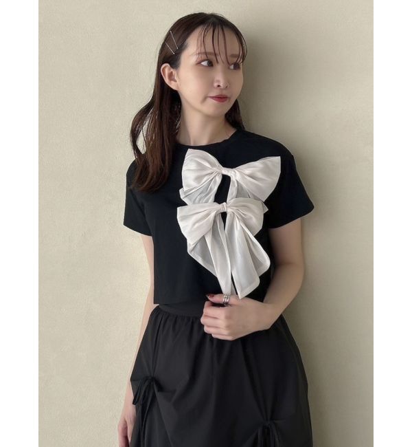 dazzlin「bonbonリボンTシャツ」|Tシャツ・カットソー|