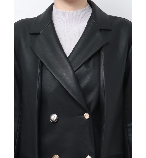 dazzlin「【SETUP】ダブルボタンケープツイードジャケット※セットアップ対応」|テーラードジャケット|