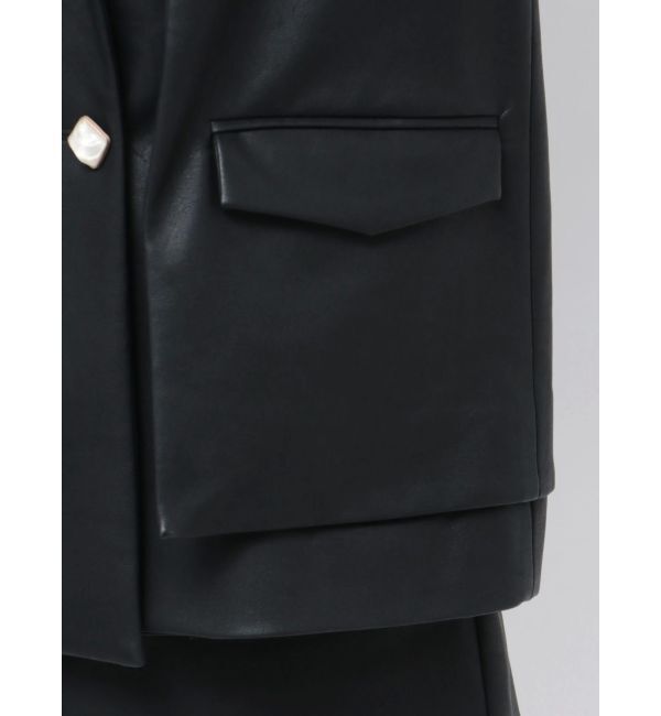 dazzlin「【SETUP】ダブルボタンケープツイードジャケット※セットアップ対応」|テーラードジャケット|