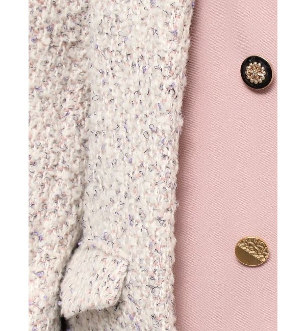 dazzlin「【SETUP】ダブルボタンケープツイードジャケット※セットアップ対応」|テーラードジャケット|