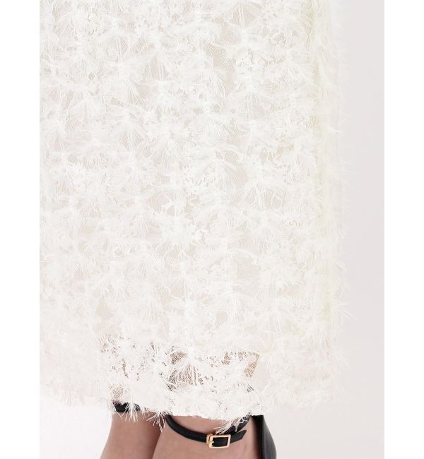 dazzlin「フェザーライクレースIラインスカート」|スカート|