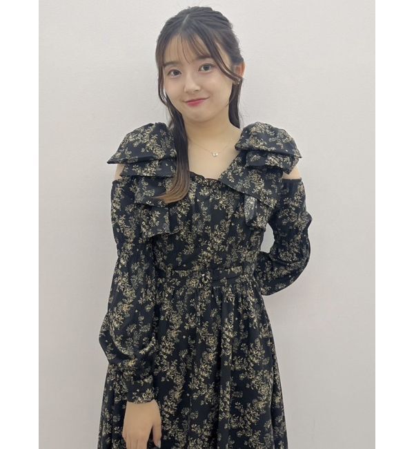 dazzlin「リボンショルダーアシンメトリーワンピース」|ワンピース|