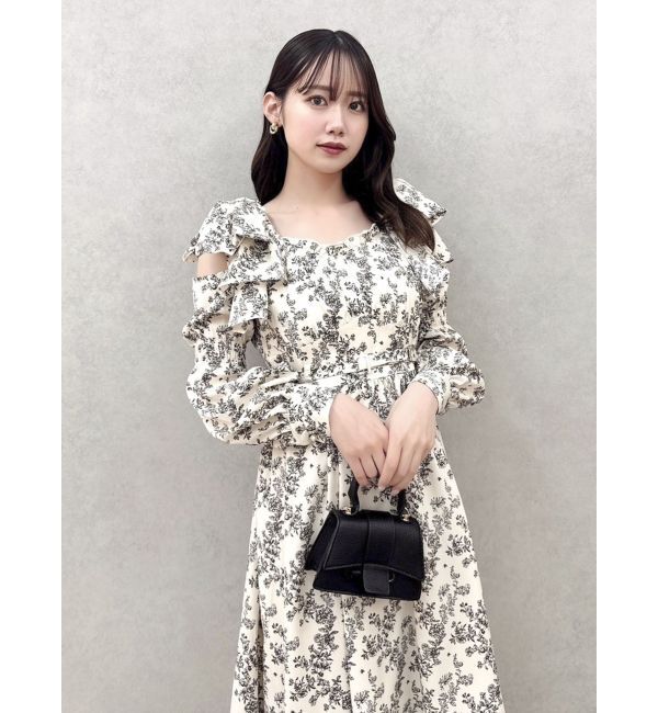 dazzlin「リボンショルダーアシンメトリーワンピース」|ワンピース|