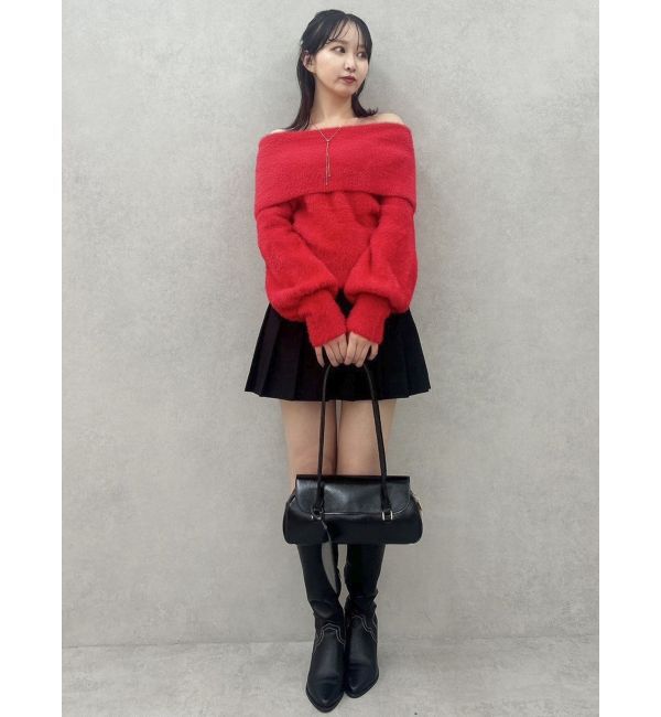 dazzlin「シャギーオフショルニットプルオーバー」|ニット・セーター|