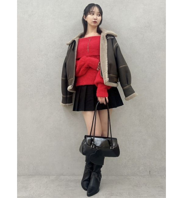 dazzlin「シャギーオフショルニットプルオーバー」|ニット・セーター|