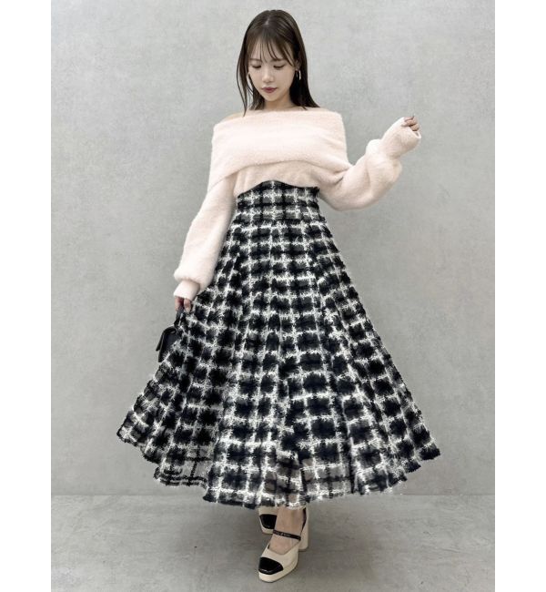 dazzlin「シャギーオフショルニットプルオーバー」|ニット・セーター|