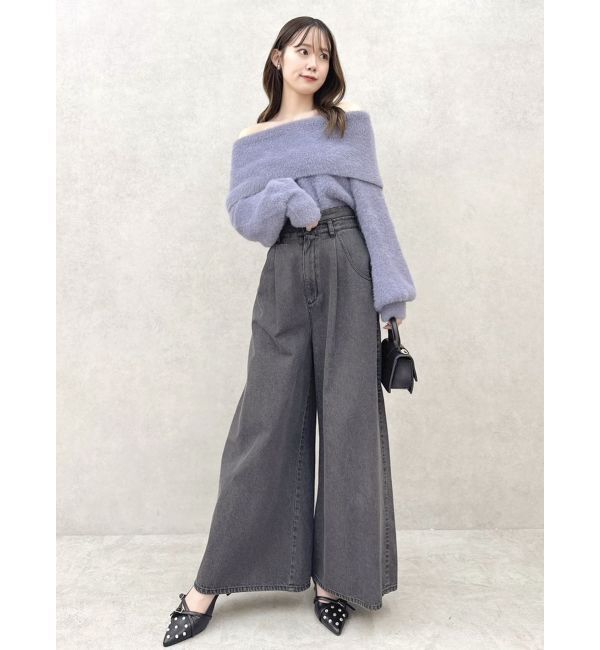 dazzlin「シャギーオフショルニットプルオーバー」|ニット・セーター|