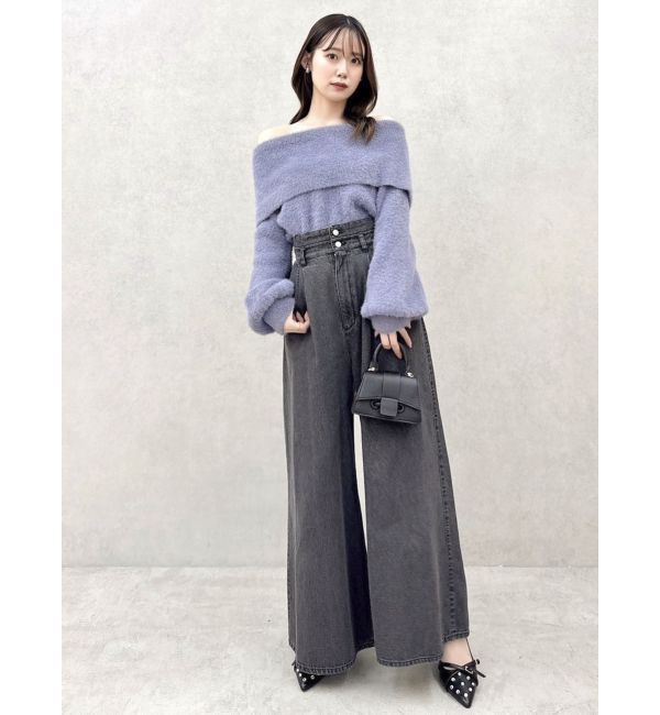 dazzlin「シャギーオフショルニットプルオーバー」|ニット・セーター|