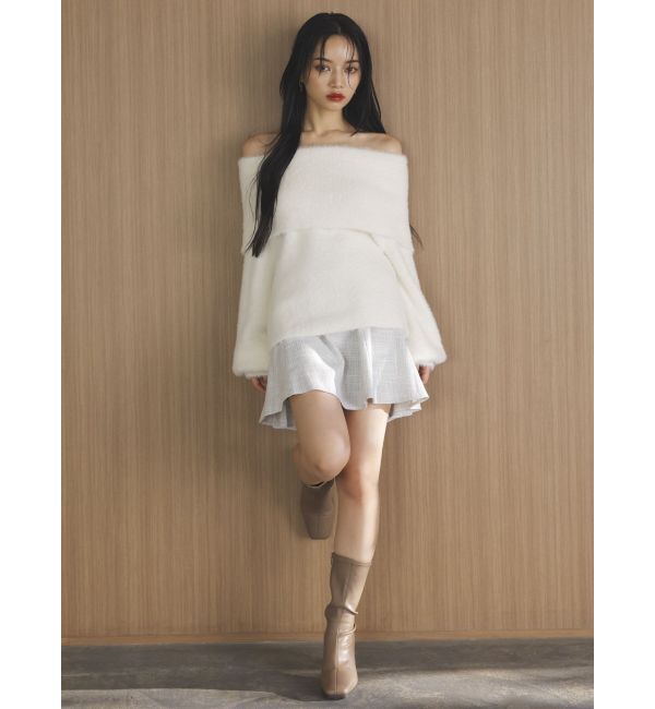 dazzlin「シャギーオフショルニットプルオーバー」|ニット・セーター|