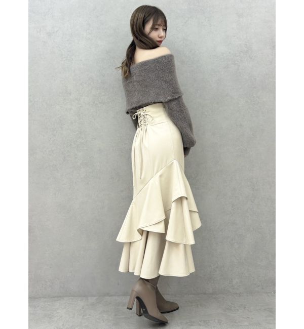 dazzlin「シャギーオフショルニットプルオーバー」|ニット・セーター|