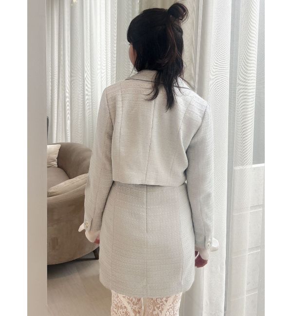 dazzlin「【セットアップ対応】2WAYスリーブツイードジャケット」|その他|