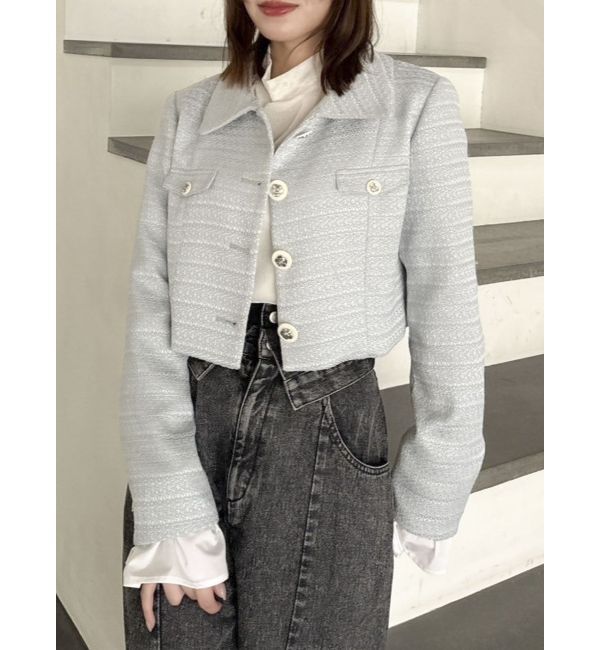dazzlin「【セットアップ対応】2WAYスリーブツイードジャケット」|その他|