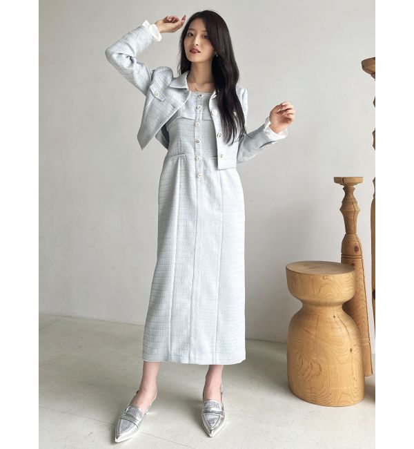 dazzlin「【セットアップ対応】2WAYスリーブツイードジャケット」|その他|