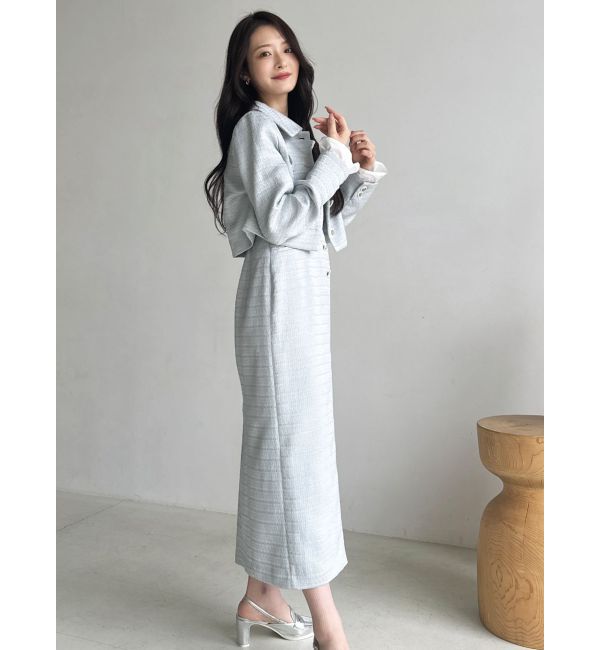 dazzlin「【セットアップ対応】2WAYスリーブツイードジャケット」|その他|