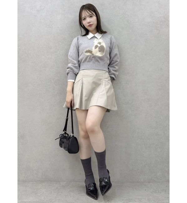 dazzlin「CATシャギージャカードニットプルオーバー」|ニット・セーター|