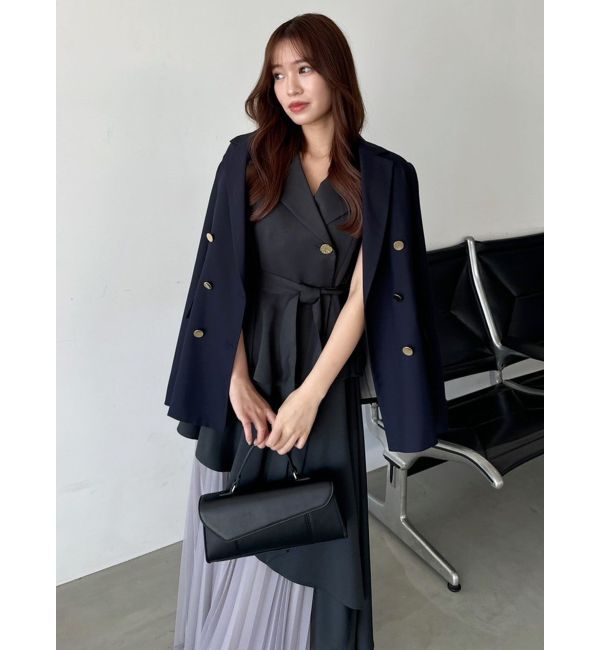 dazzlin「【再生産】アシメプリーツトレンチワンピース」|ワンピース|