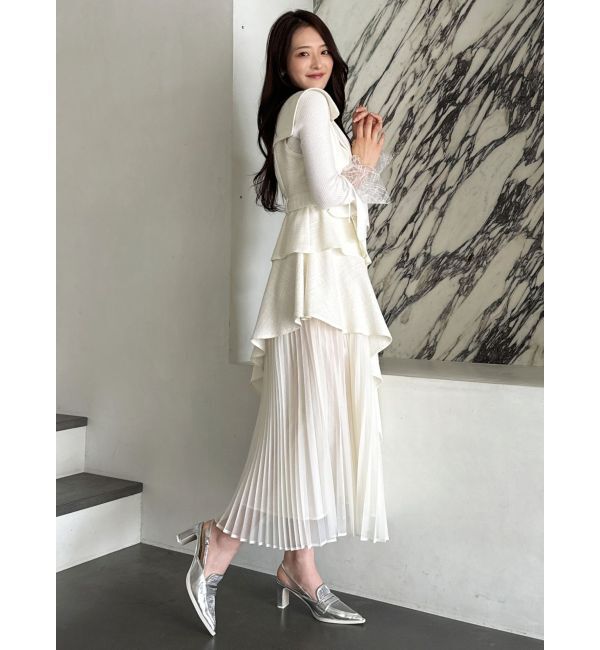 dazzlin「【再生産】アシメプリーツトレンチワンピース」|ワンピース|