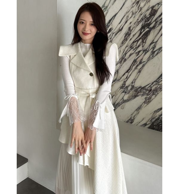 dazzlin「【再生産】アシメプリーツトレンチワンピース」|ワンピース|