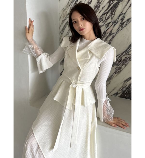 dazzlin「【再生産】アシメプリーツトレンチワンピース」|ワンピース|