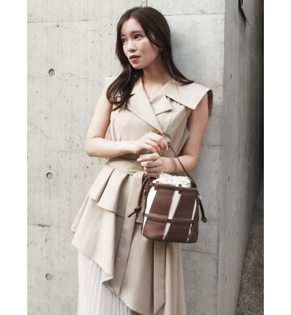 dazzlin「【再生産】アシメプリーツトレンチワンピース」|ワンピース|