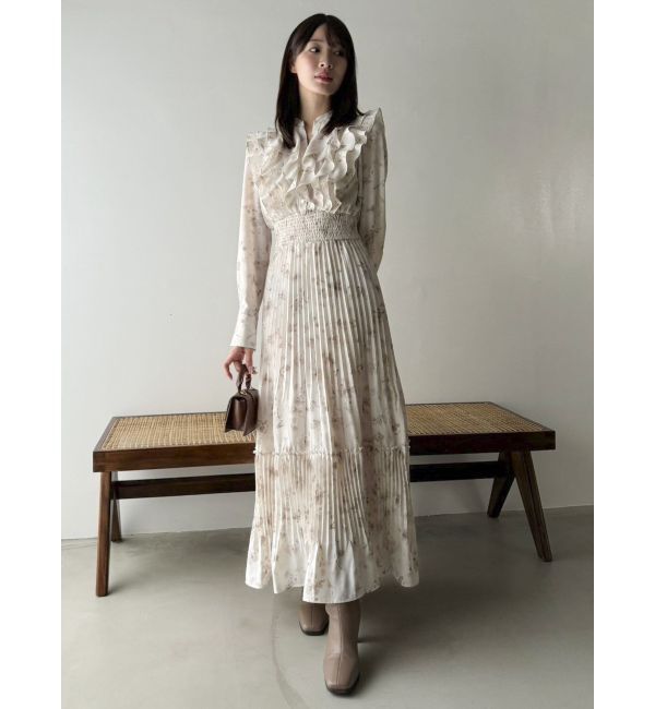 dazzlin「フラワープリーツワンピース」|ワンピース|