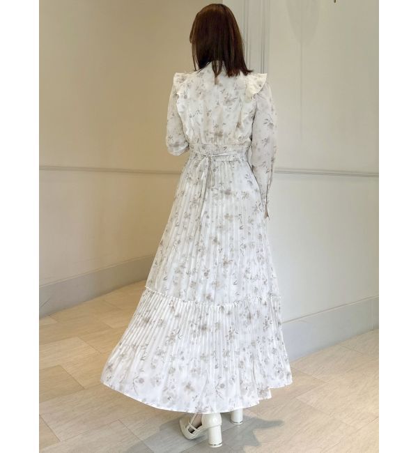 dazzlin「フラワープリーツワンピース」|ワンピース|
