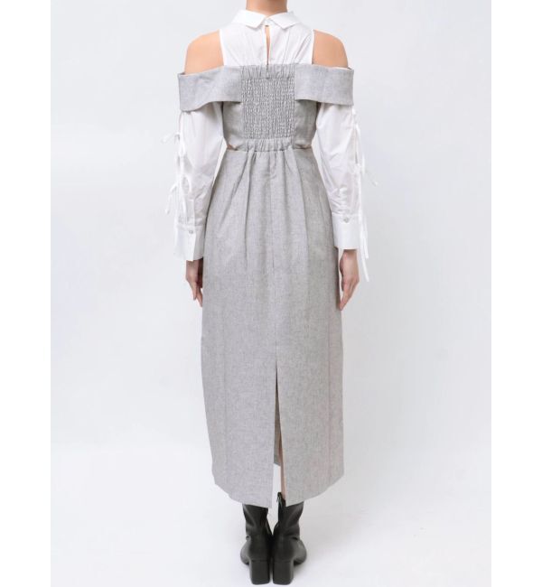 dazzlin「リボンシャツベアライクワンピース」|ワンピース|