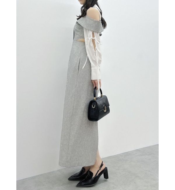 dazzlin「リボンシャツベアライクワンピース」|ワンピース|