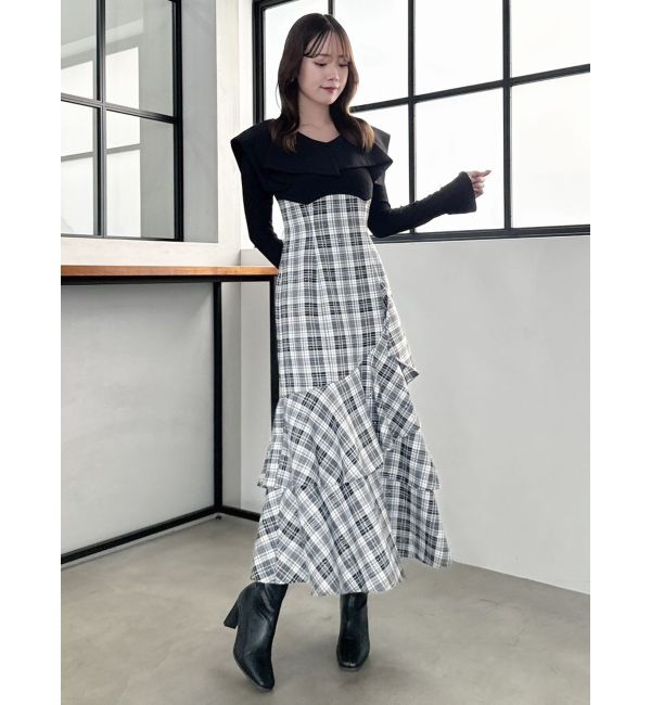 dazzlin「アシメマーメイドコルセットワンピース」|ワンピース|