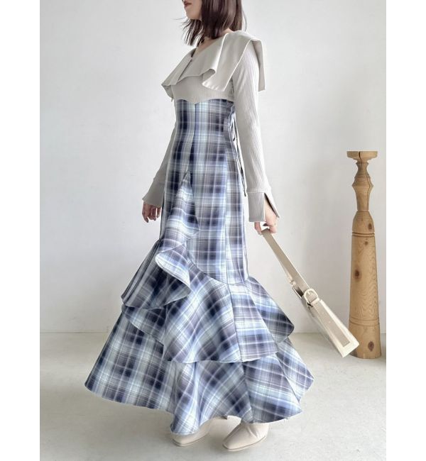 dazzlin「アシメマーメイドコルセットワンピース」|ワンピース|