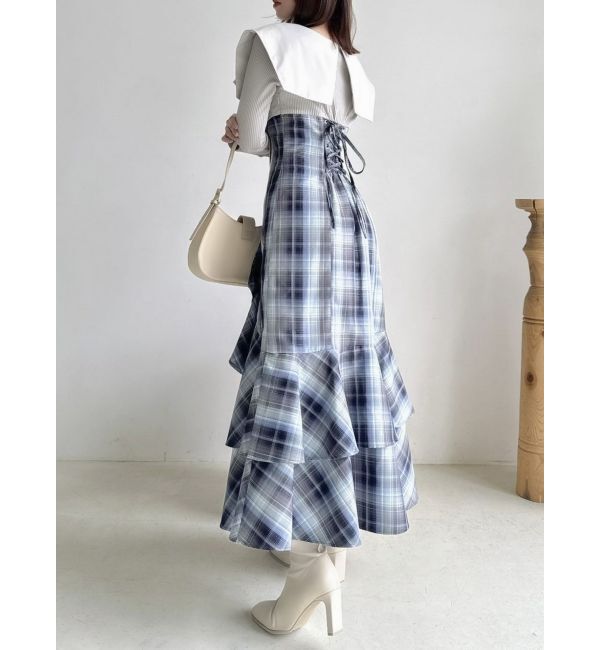 dazzlin「アシメマーメイドコルセットワンピース」|ワンピース|