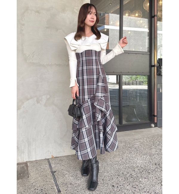 dazzlin「アシメマーメイドコルセットワンピース」|ワンピース|