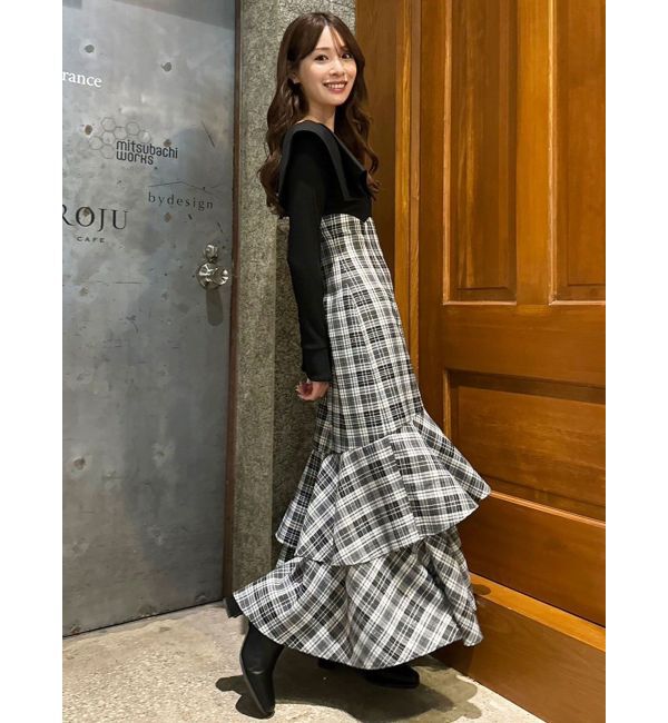 dazzlin「アシメマーメイドコルセットワンピース」|ワンピース|