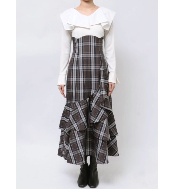 dazzlin「アシメマーメイドコルセットワンピース」|ワンピース|