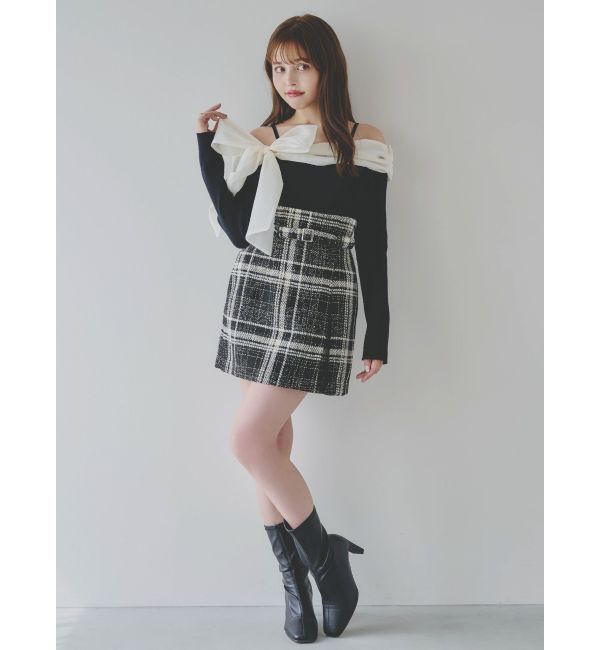 dazzlin「バリエコンパクトミニスカート」|スカート|