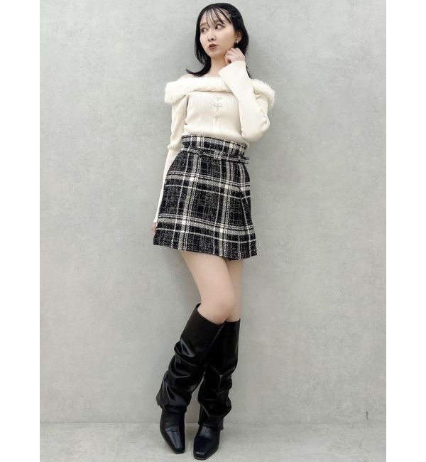 dazzlin「バリエコンパクトミニスカート」|スカート|