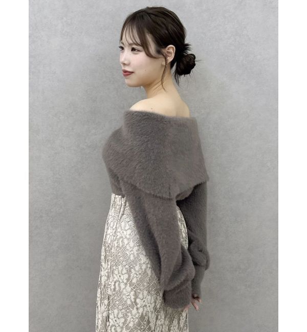 dazzlin「シャギーオフショルニットプルオーバー」|ニット・セーター|