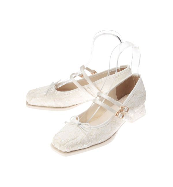 dazzlin「バレエメリージェーン」|バレエシューズ|オフホワイト