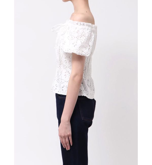dazzlin「2WAYバルーンスリーブコットンレースブラウス」|シャツ・ブラウス|