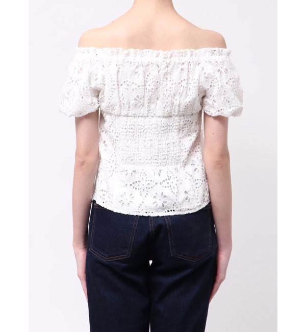 dazzlin「2WAYバルーンスリーブコットンレースブラウス」|シャツ・ブラウス|