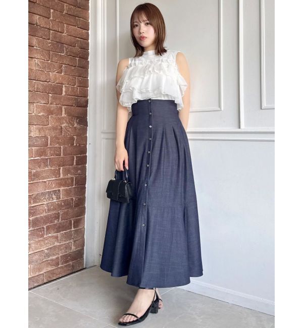 dazzlin「2WAYスリーブコンパクトフリルトップス」|Tシャツ・カットソー|